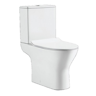 New short 61cm design toilet ceramic rimless Two Piece european WC Toilet