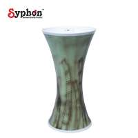 Factory supplier designer ceramic one piece pedestal basin