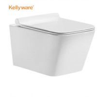 Modern design new arrival Wall hung toilet  ceramic wash down rimless toilet Diamond