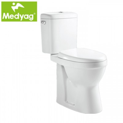 Medyag  classic high model disabled  dual-flush Europe high quality soft closing washdown Two Piece wc Toilet