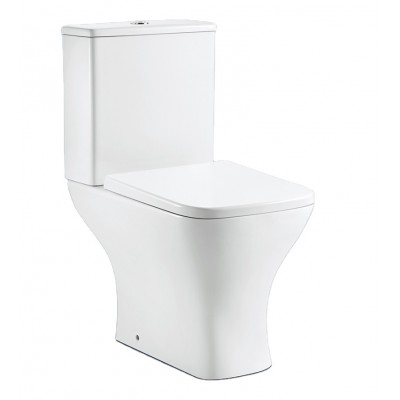 New short 61cm design toilet ceramic rimless WC Toilet