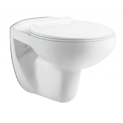 Medyag CE  Modern  Europe high quality soft closing rimless washdown wall hung  Toilet