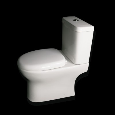 ceramic rimless Two Piece european types wc toilet